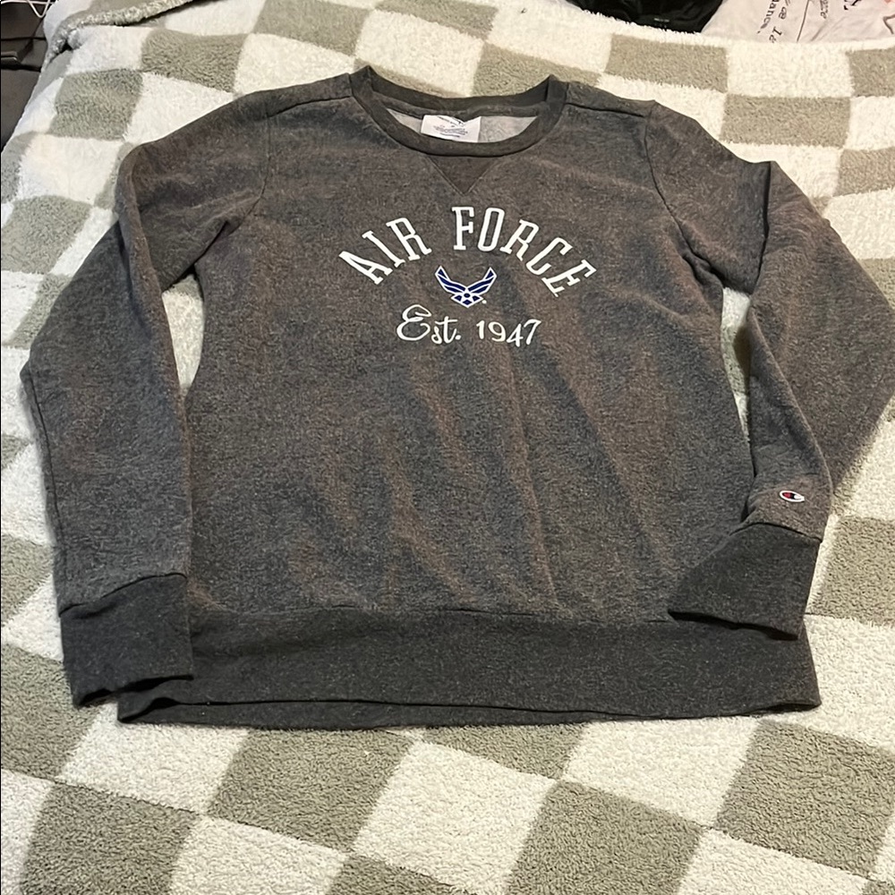 Champion Gray Air Force Sweatshirt